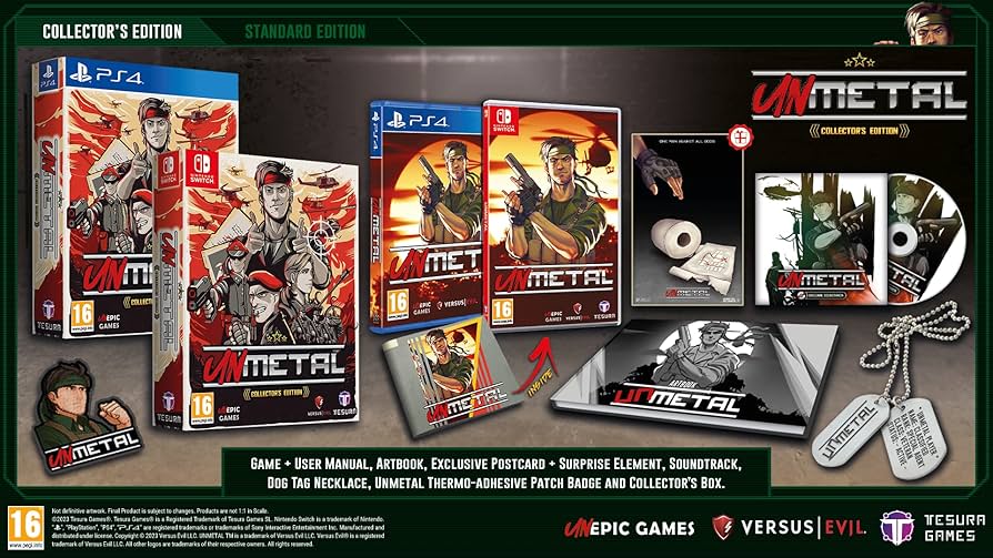 Unl Switch スイッチ アンメタル 限定版 UnMetal Collector's Edition : Amazon.com.au: Video Games
